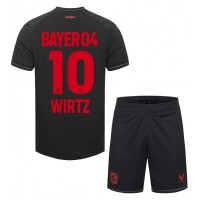 Bayer Leverkusen Florian Wirtz #10 Replika babykläder Hemmaställ Barn 2023-24 Kortärmad (+ korta byxor)